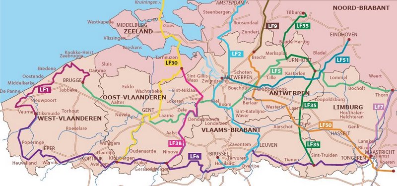 Belgium LF routes