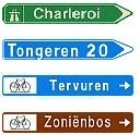 Belgium road signs