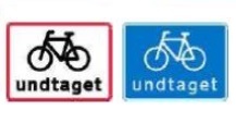 Denmark one way street cycling