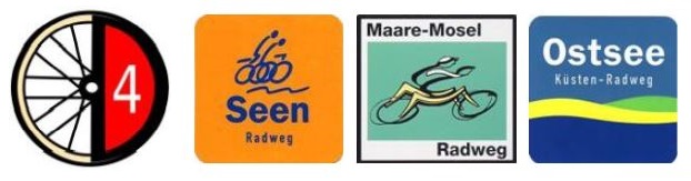 Germany bicycle routes signs