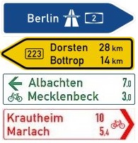 Germany road signs